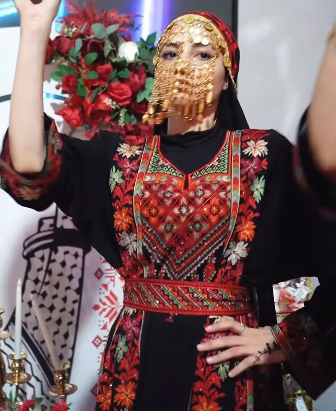Hanan Multicolour Palestinian Thobe
