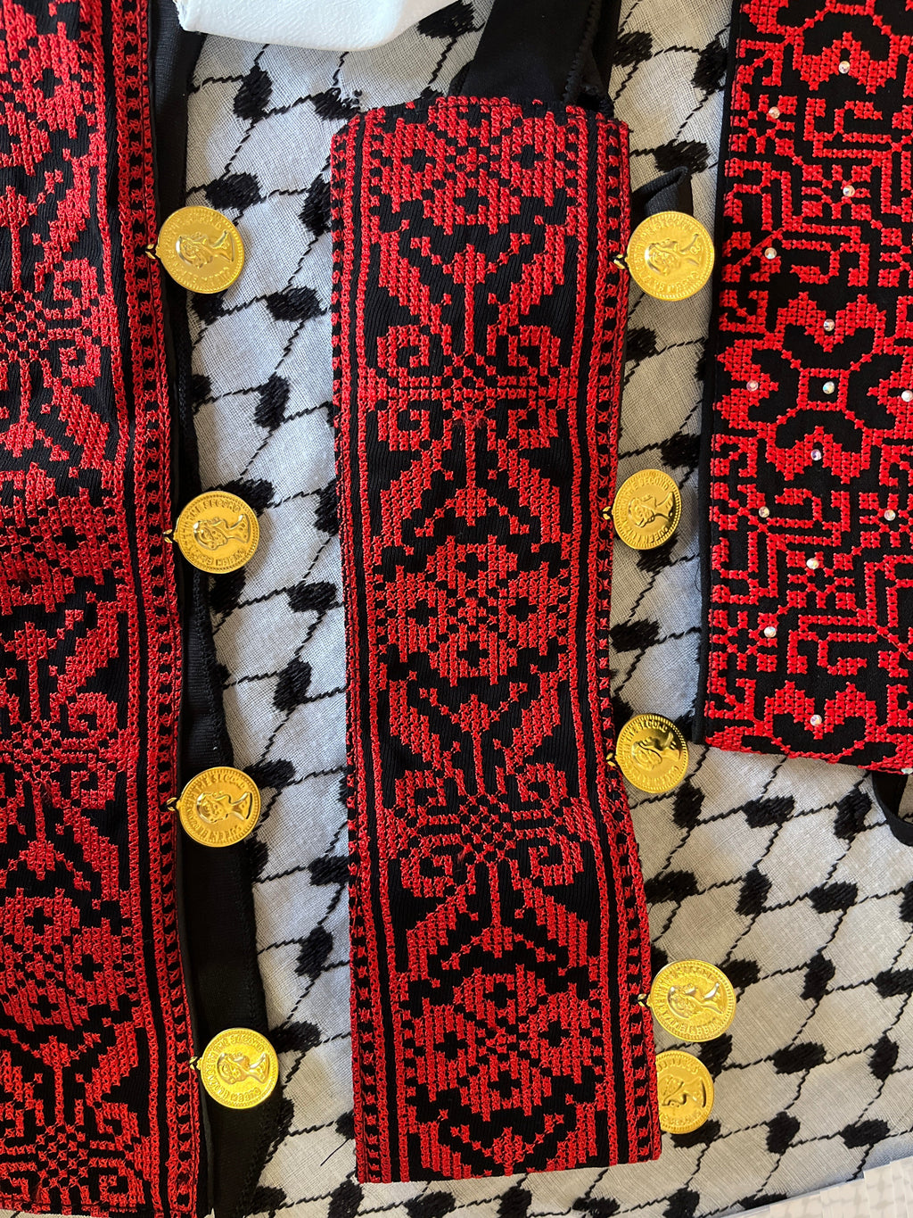Palestinian Headband With Gold Coin